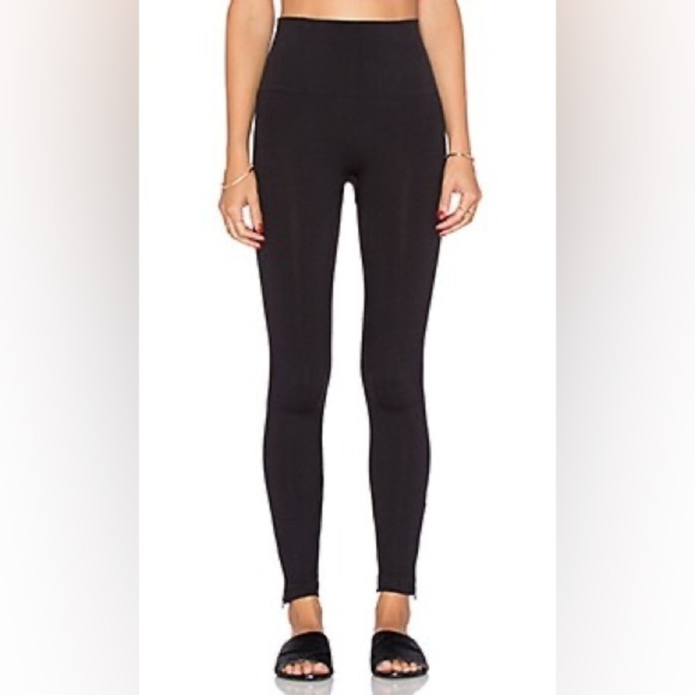 Spanx seamless side zip leggings